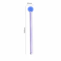 Simple Style Multicolor Glass Spoon 1 Piece sku image 10