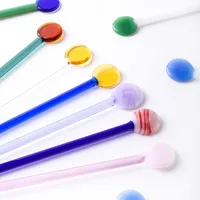Simple Style Multicolor Glass Spoon 1 Piece main image 2