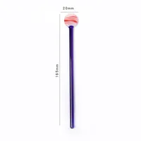 Simple Style Multicolor Glass Spoon 1 Piece sku image 1