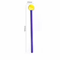Simple Style Multicolor Glass Spoon 1 Piece sku image 6