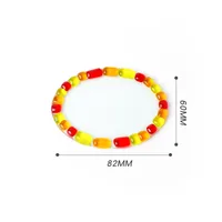 Casual Oval Red Heart Glass Placemat 1 Piece sku image 3