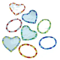Casual Oval Red Heart Glass Placemat 1 Piece main image 3