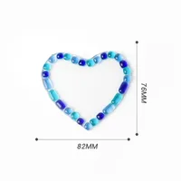 Casual Oval Red Heart Glass Placemat 1 Piece sku image 8