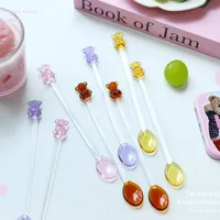 Cute Bear Glass Spoon 1 Piece main image 2