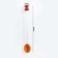 Cute Bear Glass Spoon 1 Piece sku image 2