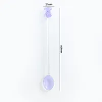 Cute Bear Glass Spoon 1 Piece sku image 4