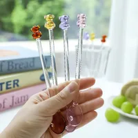 Cute Bear Glass Spoon 1 Piece main image 4