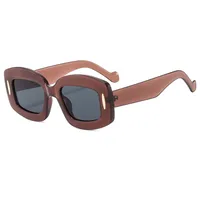 Simple Style Solid Color Pc Square Full Frame Glasses sku image 2