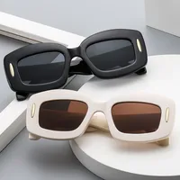 Simple Style Solid Color Pc Square Full Frame Glasses main image 1