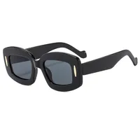 Simple Style Solid Color Pc Square Full Frame Glasses main image 4
