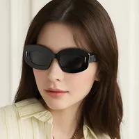 Simple Style Solid Color Pc Square Full Frame Glasses main image 5