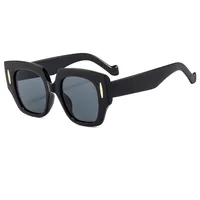 Casual Color Block Solid Color Pc Square Full Frame Glasses sku image 1
