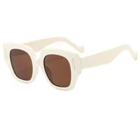 Casual Color Block Solid Color Pc Square Full Frame Glasses sku image 5