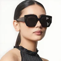 Casual Color Block Solid Color Pc Square Full Frame Glasses main image 2