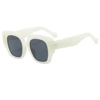 Casual Color Block Solid Color Pc Square Full Frame Glasses main image 4