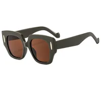 Casual Color Block Solid Color Pc Square Full Frame Glasses sku image 6
