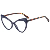 Casual Color Block Solid Color Ac Polygon Full Frame Glasses sku image 5