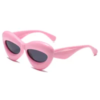 Vacation Simple Style Solid Color Pc Special-Shaped Mirror Full Frame Glasses sku image 8