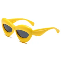 Vacation Simple Style Solid Color Pc Special-Shaped Mirror Full Frame Glasses sku image 11