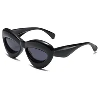 Vacation Simple Style Solid Color Pc Special-Shaped Mirror Full Frame Glasses sku image 1