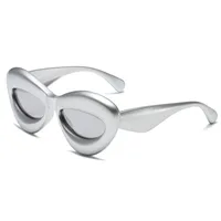 Vacation Simple Style Solid Color Pc Special-Shaped Mirror Full Frame Glasses sku image 6