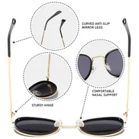 Vacation Simple Style Solid Color Pc Round Frame Full Frame Glasses main image 4