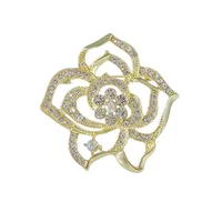 Simple Style Flower Zinc Alloy Inlay Zircon Women's Flowers Brooches main image 4