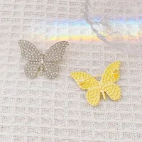 Vacation Simple Style Butterfly Zinc Alloy Inlay Zircon Women's Brooches main image 1