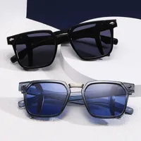 Vacation Simple Style Solid Color Pc Square Full Frame Glasses main image 1