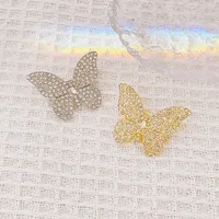 Vacation Simple Style Butterfly Zinc Alloy Inlay Zircon Women's Brooches main image 5