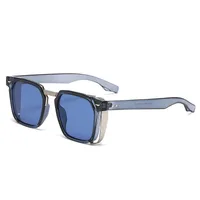 Vacation Simple Style Solid Color Pc Square Full Frame Glasses main image 4