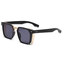 Vacation Simple Style Solid Color Pc Square Full Frame Glasses sku image 2