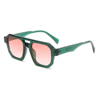 Vacation Simple Style Solid Color Pc Square Full Frame Glasses sku image 5