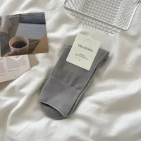 Women's Simple Style Solid Color Cotton Crew Socks A Pair sku image 10