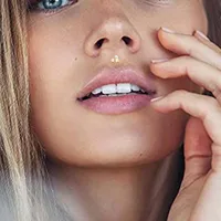 Simple Style Classic Style Butterfly Titanium Alloy Plating Inlay Pearl Zircon 14K Gold Plated White Gold Plated Unisex Lip Stud Ear Studs main image 6