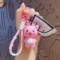 Cartoon Style Cute Bear PVC Hardware Women's Bag Pendant Keychain main image 4