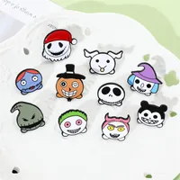 Cartoon Style Cute Funny Clown Ghost Skull Alloy Stamping Stoving Varnish Plating Unisex Brooches main image 2