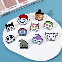 Cartoon Style Cute Funny Clown Ghost Skull Alloy Stamping Stoving Varnish Plating Unisex Brooches main image 3