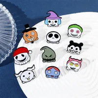 Cartoon Style Cute Funny Clown Ghost Skull Alloy Stamping Stoving Varnish Plating Unisex Brooches main image 8