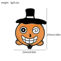 Cartoon Style Cute Funny Clown Ghost Skull Alloy Stamping Stoving Varnish Plating Unisex Brooches sku image 49