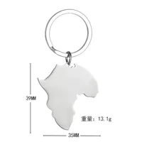 Simple Style Map 201 Stainless Steel Unisex Keychain main image 2