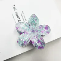 Women's Sweet Flower Plastic Hair Claws sku image 9