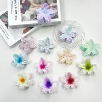 Women's Sweet Flower Plastic Hair Claws main image 3