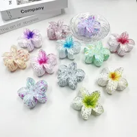 Women's Sweet Flower Plastic Hair Claws main image 4