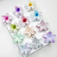 Women's Sweet Flower Plastic Hair Claws main image 6