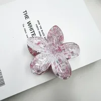 Women's Sweet Flower Plastic Hair Claws sku image 7
