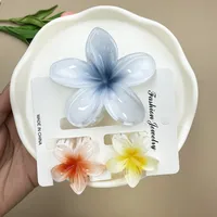 Women's Cute Flower Plastic Resin Stoving Varnish Hair Claws sku image 31