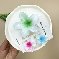 Women's Cute Flower Plastic Resin Stoving Varnish Hair Claws sku image 25