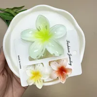 Women's Cute Flower Plastic Resin Stoving Varnish Hair Claws sku image 29