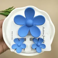 Women's Cute Flower Plastic Resin Stoving Varnish Hair Claws sku image 37